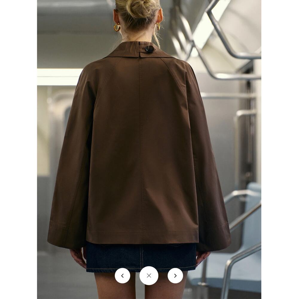 NWT Commense Double-Breasted Trench Coat Sz S - Picture 5 of 6